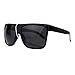 SA106 All Black Flat Top Mob Oversized Rectangular Sunglasses (Shiny Black)