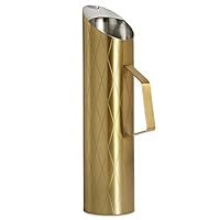 VonShef Brushed Gold Water Pitcher Jug Carafe Stainless Steel With Ice Guard 60 Oz