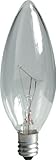 GE Lighting 81560 25-Watt 160-Lumen Decorative B10 Incandescent Light Bulb, Crystal Clear, 2-Pack