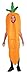 Forum Novelties Fruits and Veggies Collection Carrot Child Costume, Medium