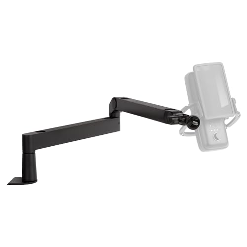 Elgato Wave Mic Arm (Low Profile) - Braccio snodabile a profilo basso, canaline per cavi a scomparsa, interamente in metallo, versatile morsetto da scrivania, studio, trasmissioni, streaming