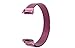 Elobeth Compatible Samsung Gear Fit 2 Watch Band, Milanese Magnetic Loop Stainless Steel Watch Strap + Connector Metal Adapter for Samsung Gear Fit2 Band Purple 7.1