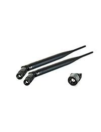 Super Power Supply® 2 x 6dBi 2,4 GHz de 5 GHz WiFi de correa dual Antena RP SMA para los enrutadores Linksys Cisco E2100L wrt160nl TP LINK tl wdr3500 TL WR841ND Amped Wireless sr150 AP300 R300 SR300 300 N r10000 r10000g sr10000 sr 20000 ap20000g ZyXEL nbg