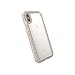 Speck Products iPresidio V-Grip iPhone Xs/iPhone X Case, Clear with Gold Glitter/Calfskin Brown