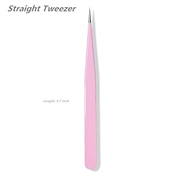 KLDKUST Stainless Steel Eyelash Extension Tweezers