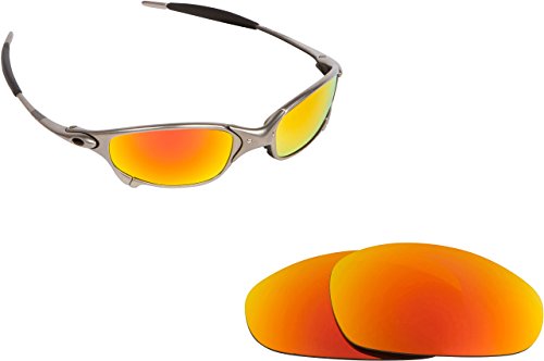 New SEEK OPTICS Replacement Lenses Oakley JULIET - Polarized Fire Red Mirror