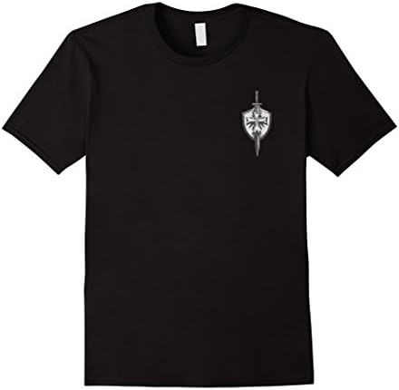 Men's The Crusader T Shirt - I Fear No Evil - Knights Templar 2XL Black