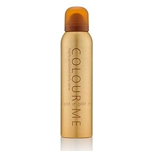 COLOUR ME Gold Homme 150ml Body Spray Perfume for Men. Luxury Fragrance - Mens Aftershave, Long Lasting Fragrance for…