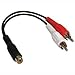InstallerParts 6 Inch RCA Stereo Female to 2xRCA Male Splitter - Compatible with Most Audio Systems!