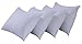 Set of 4 Pillow Protectors with Zipper King Size - 100% Resistant to Stains, Dust & Dirt - Washable Covers for Increased Pillow Lifespan