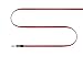 Status Audio 3.5mm Flat Headphone Cables (2 Pack, Male-to-Male) -- Universal one-button remote/mic. Extended length for PC/Gaming. (Original Status Audio HD One Cables)