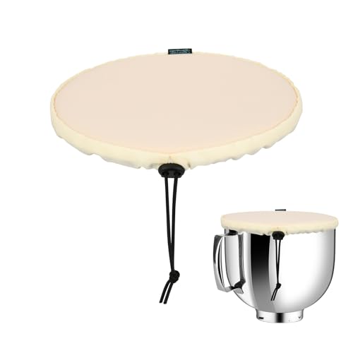 Beautyflier Bowl Covers Compatible with KitchenAid Stand Mixers 4.5/5 Quart Stainless Bowl, Yeast Dough Airtight Bowl Cover, Great Dustproof and Fresh-Keeping (Cover Only)