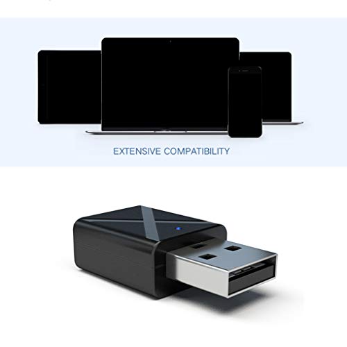 Tralntion USB Bluetooth 5.0 Transmitter Receiver TV Speaker Earphone Mini 3.5mm AUX Stereo Wireless Adapter