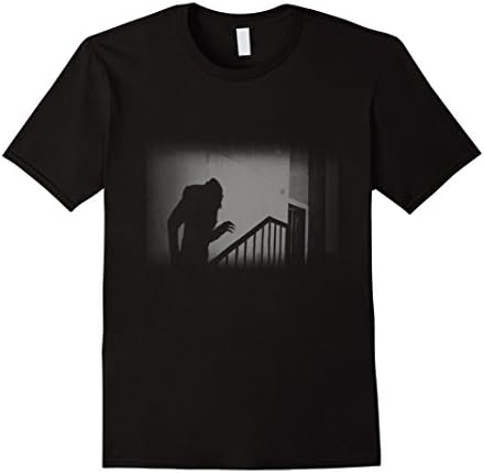 Men's Nosferatu Vampire Classic Horror Black T-Shirt Dracula Men  XL Black