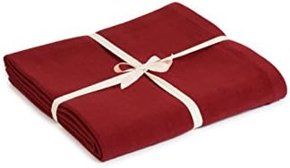 Yoga Studio Organic Cotton Yoga Blanket (Burgundy)