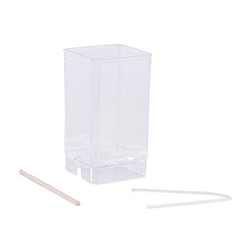 Rayher Moule bougie Carré, plastique PET transparent, 1 kit, 9X5cm, cire, réutilisable-3139600