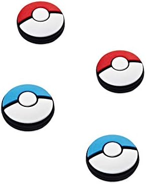 LEYUS Thumb Grip Caps for Nintendo Switch, Soft Silicone Cover for Joy Con Joystick, Button Cap for Constroller (Pokem)