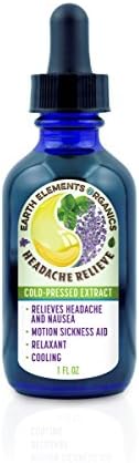 Earth Elements Organics Fresh, Pure, Cold-Pressed Blend of Lavender and Peppermint Oils 100% Certified Organic Ingredients and Non-GMO Calm Stomach and Mind, 1 fl. oz./29.6 mL