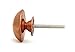 Smooth Copper Round Head Kitchen Drawer or Door Knob Pulls - Pack of 12