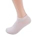 6 Pack White No Show Ankle Socks for Men and Women Cotton Athletic Sock Light Breathable Anti-bacterial Anti-odor Low Cut Socks(8-9.5, White)