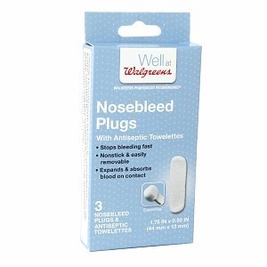 Walgreens Nosebleed Plugs, 3 ea