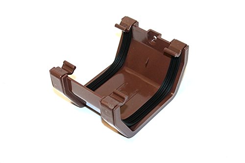 Marshall Tufflex RWSU1BR Brown Union Bracket/Joiner for 114mm Squareline Gutter System