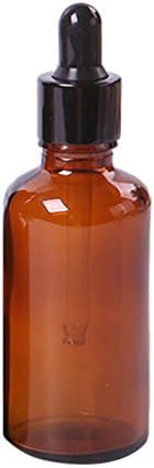 5ml-100ml Mini Amber Glass Liquid Reagent Pipette Bottle Eye Dropper Empty - Brown 50ml jhtceu
