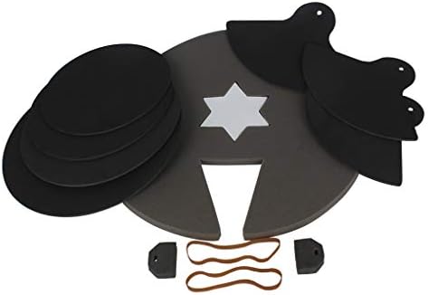 Topfire Rubber Foam Drum Set Star Practice Pads Silent Foam Quiet Covers Drum Mute Mat Pad Set Instrument Accessories
