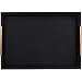 Scratch-Resistant Decorative Serving and Vanity Tray for Food, Drinks, Household Items and More - Pearl Black