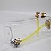 Fixed Wing Gasoline Engine Plane Accessory Transparent Plastic Fuel Tank for RC Airplane Transparent Plastic Gas Fuel Tank with Metal Cap for Gas Plane Aircraft Rc (500ml)