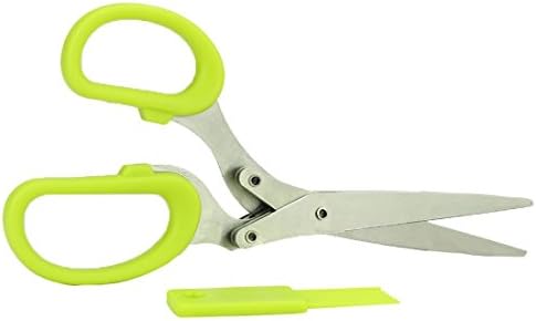 Onion Cutter Scissors With 5 Blades and Cleaning Comb For Fresh and Dry Herbs Easy to Clean