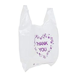 LazyMe Thank You T-Shirt Carry-Out Bags Plastic