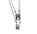 Escapulario de la Virgen del Carmen. Jesús. Our Lady of Mount Carmel Scapular. Silver Color.