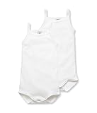 Petit Bateau Unisex Baby 2-pk Tank Strap Bodysuits