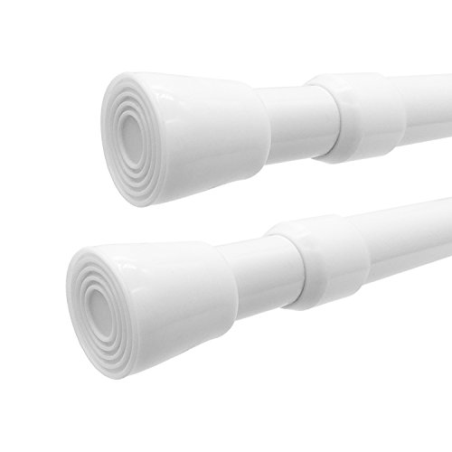 WindBreath Tension Shower Curtain Rod 4177 Inch Pack of 2, 1.2” End