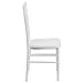 Flash Furniture 2 Pack HERCULES PREMIUM Series White Resin Stacking Chiavari Chair