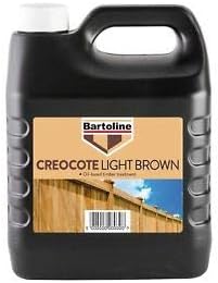 Bartoline Creocote Light Brown 4 Litre Twin Pack - Oil Based Wood Treatment
