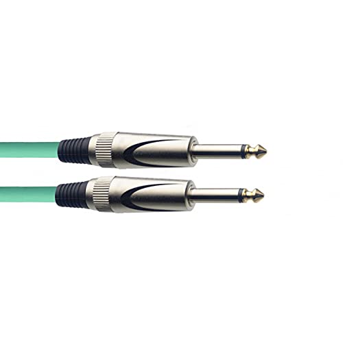 Stagg SGC3DL CGR 3M/10FT Instrument Cable - Green