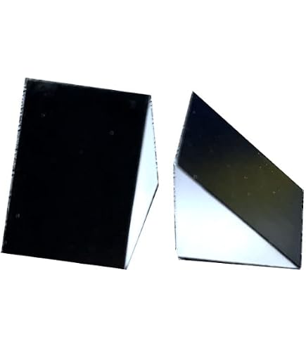 25 mm Glass Right Angle Triangle Prism, Coated Reflecting Prism