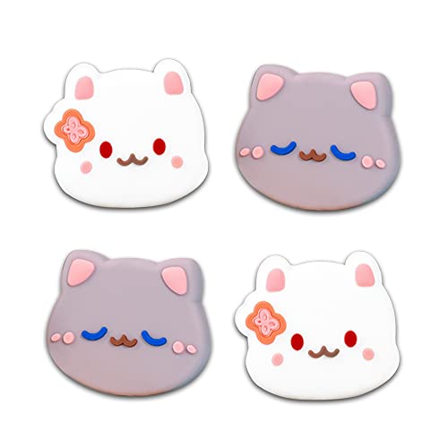 PERFECTSIGHT Switch Thumb Grips - Cat & Bunny Joystick Caps for Nintendo Switch Controller