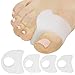 VIVEsole Toe Spreaders for Feet (8 Pack) - Silicone Spacers for Women & Men - Gel Separators for Bunions, Overlapping Toes, Pain Relief - Orthotic Dividers for Athletes, Alignment & Corrector
