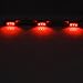 Catinbow Red Side Marker Light, 4 x 2inch 6 LED Clearance Light, Front Rear Truck Boat Bus Lamp Indicators 5PCS