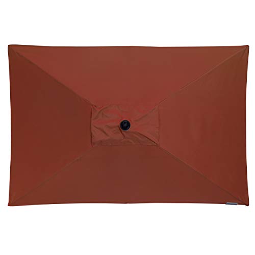 Doppler ACTIVE Auto Tilt 210x140 - Kurbel Sonnenschirm ideal für den Balkon - Regenabweisend - Knickbar - ca. 210x140 cm - Terracotta – Bild 7
