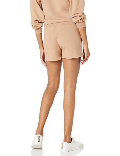 THE DROP WOMEN’S ELAINA PULL-ON FRENCH TERRY SWEATSHORT, PRALINE, S