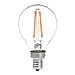HERO-LED G14-DS-2W-WW27 Dimmable G14 E12 2W Candelabra Style LED Vintage Antique Filament Bulb, 25W Equivalent, Warm White 2700K, 4-Pack