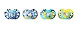 Tommee Tippee Closer to Nature Fun Style Baby Pacifier, 6-18m - 4 Count, Multi-Colored