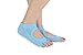 YL trd 5 Pairs of Non Slip Skid Backless Yoga Socks Pilates Barre Toe Socks