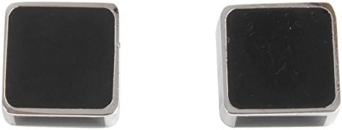 Black/Silver Ferdy Cufflinks by Peter Werth