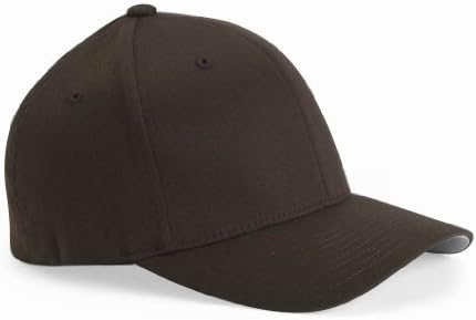Flexfit Structured Twill Cap, S/M, Brown