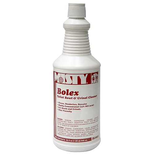 Misty Bolex Hydrochloric Acid Toilet Bowl Cleaner 32 Oz (Case of 12) 1038799 Concentrated